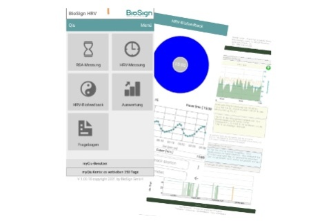 HRV App von BioSign © Bernd Heiler